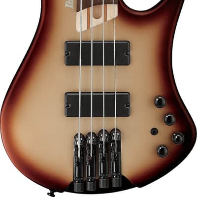 Ibanez EHB600 Headless 4-String Bass Guitar, Jatoba Fingerboard, Charred Champagne Burst Matte image 2