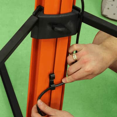 Keyboard Stand (2-Tier) with Mic Boom Arm Adapter by FAT TOAD | Professional Double Sliding Electronic Piano Column Tower for Turntable, DJ Audio Gear & Studio Synthesizer image 9