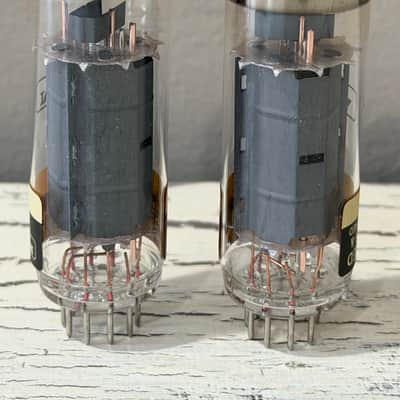 Mesa Boogie EL-84 / 6BQ5 Power Tubes (Matched Pair) 2020s - Clear Glass image 2
