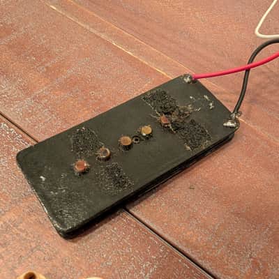Fender Jazzmaster Guitar Pickup And Cover Pre CBS 1959 Cream With Black Bobbin 7.78K image 7