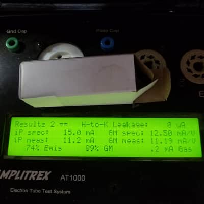 Amperex 6922 tNOS AT1000 TESTED Balanced! PI Vacuum Tube PQ Premium Quality USA Gold Pins E88CC dual triode 1960-1966 image 3