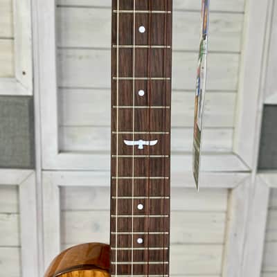 Kala Revelator Night Owl Acacia Electric Acoustic Tenor Ukulele With Bag 2026 - Natural image 5