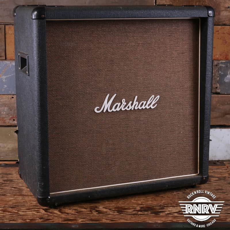 Marshall 1965B Lead 140-Watt 4x10" Straight Guitar Speaker Cabinet 1984 - 1991 - Black image 1