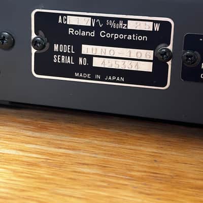 Roland Juno-106 61-Key Programmable Polyphonic Synthesizer 1984 - 1985 - Black image 8