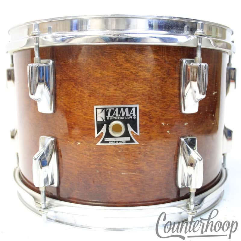 Tama 12x8"Superstar"Super Mahogany"Standard Size Tom Drum Made-Japan Vintage 80s image 1