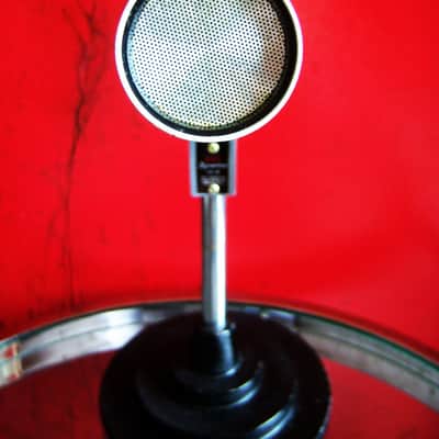 Vintage RARE 1960's Turner 44D / 466 dynamic microphone High Z Satin Chrome w cable 33D 22D 77A image 6