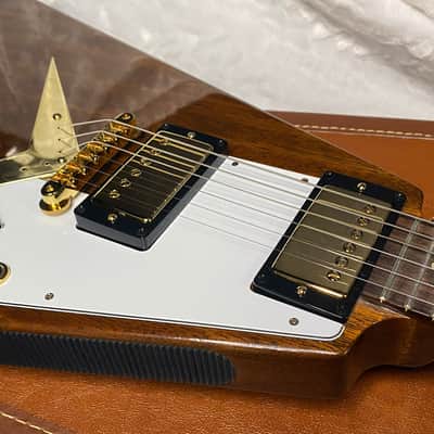 NEW! Gibson Custom 1958 Mahogany Flying V Reissue Electric Guitar - Antique Natural, VOS - WOW - Authorized Dealer - Only 6.3lbs! - G07168 image 7