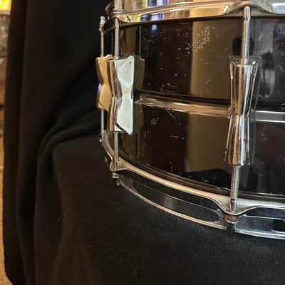 Yamaha 6.5x14 Manu Katche Signature Snare Drum 1990’s - Black Nickel image 5