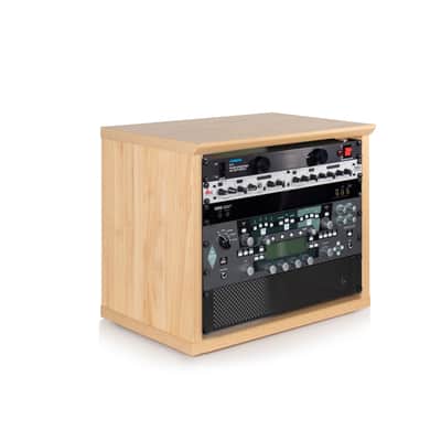 Gator Frameworks Elite Furniture Series 8U Wood Desktop Studio Rack in Natural Maple Matte Finish (GFW-ELITERK-8U-MPL) image 1