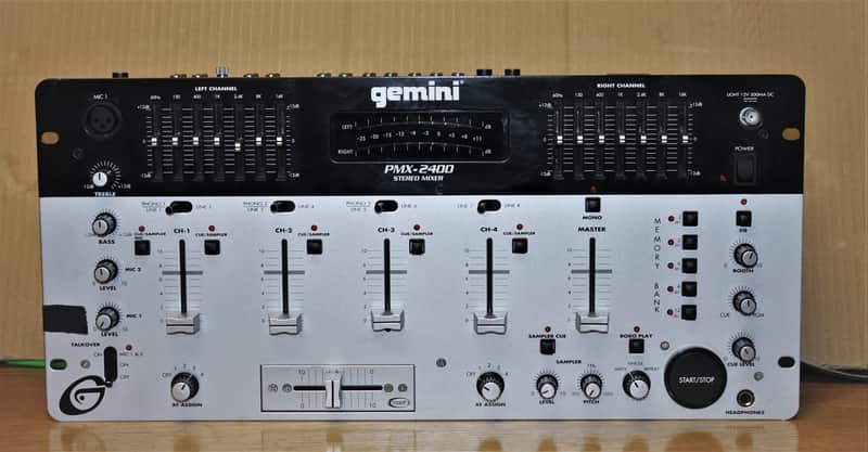 Gemini   PMX-2400  4 channel Mixer with Sampler image 1