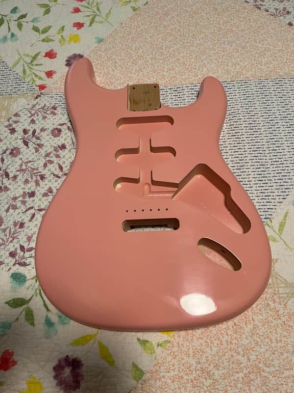 4lbs 2oz Bloom Doom Shell Pink S-Style Guitar Body image 1