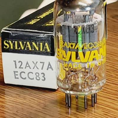 7025/12AX7A NOS/NIB Sylvania Tall Plate MaxiPreamp2/TV7 tested (1) tube lot image 1