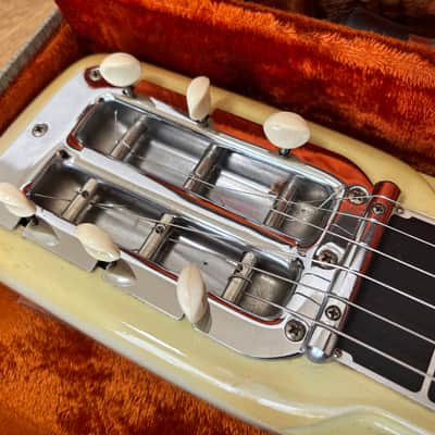 Fender White Deluxe Studio 6 Lap Steel Vintage 1962 USA image 3