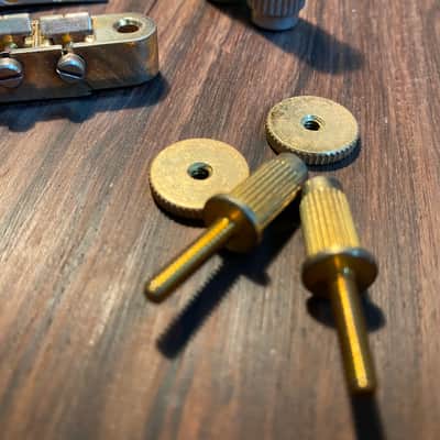 Faber  Bulk set Faber hardware for Les paul Nashville to True historic correct hardware Aged Gold co image 4