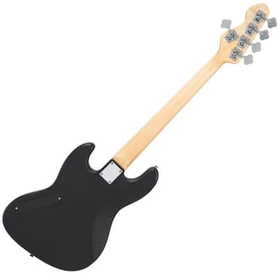 Vintage VJ75 ReIssued Maple Fingerboard Bass Guitar ~ 5-String ~ Black image 2