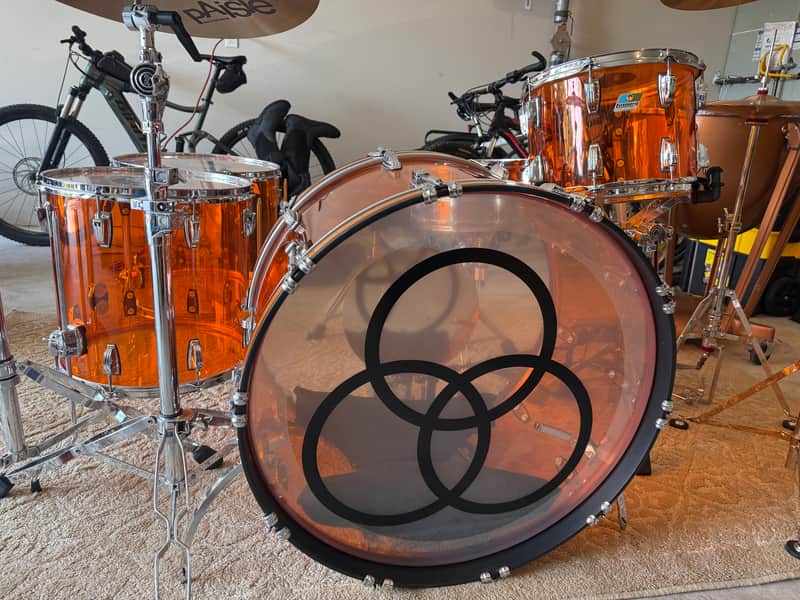 Ludwig Bonham Kit 2020 - Amber Vistalite w/Timpani image 1