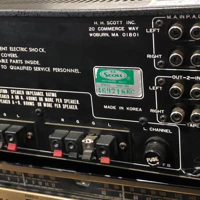 H. H. Scott Model A-437 Stereo Integrated Amplifier W/ Pre-outs Vintage 1977 Silverface image 5