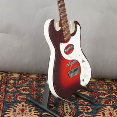 Silvertone 1457 guitar w case amp1960s - Red Sparkle image 8