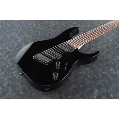 Ibanez RG Iron Label RGMS7 Multi Scale 2018 7-String Electric Guitar, Jatoba Fingerboard, Black image 4