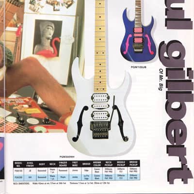 Ibanez PGM100-JB Paul Gilbert Signature 1990 image 16
