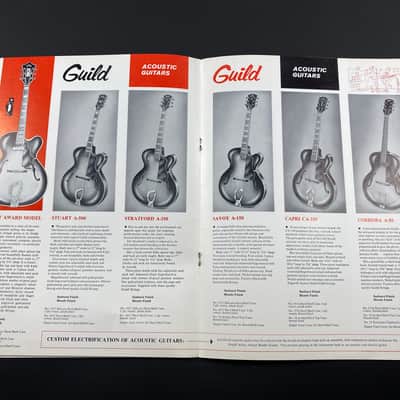 1960 Guild Full Line Catalog Case Candy Brochure Starfire image 5