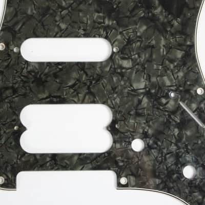 Rare 1980s-1990s Vintage Fender Stratocaster Ultra Deluxe Grey Pearl Pearloid HSS Pickguard 11-Hole Strat image 4