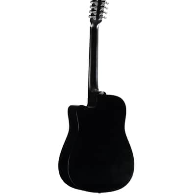 Alvarez AD60-12CEBK-12 Strings Dreadnought Acoustic / Electric Guitar in Black image 6