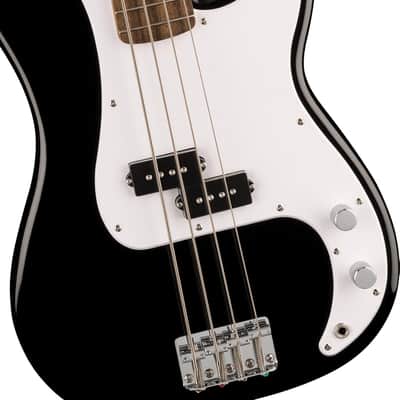 Fender Squier Sonic Precision Bass Guitar, Beginner Guitar, Includes 30 Days of Free Lessons, Laurel Fingerboard and Step Up Pickups, Chrome Hardware, and Polyurethane Finish, Black image 3