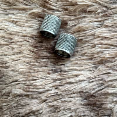1960s Fender Telecaster Original Vintage Flat Top Knurled 2 Knobs Set image 1