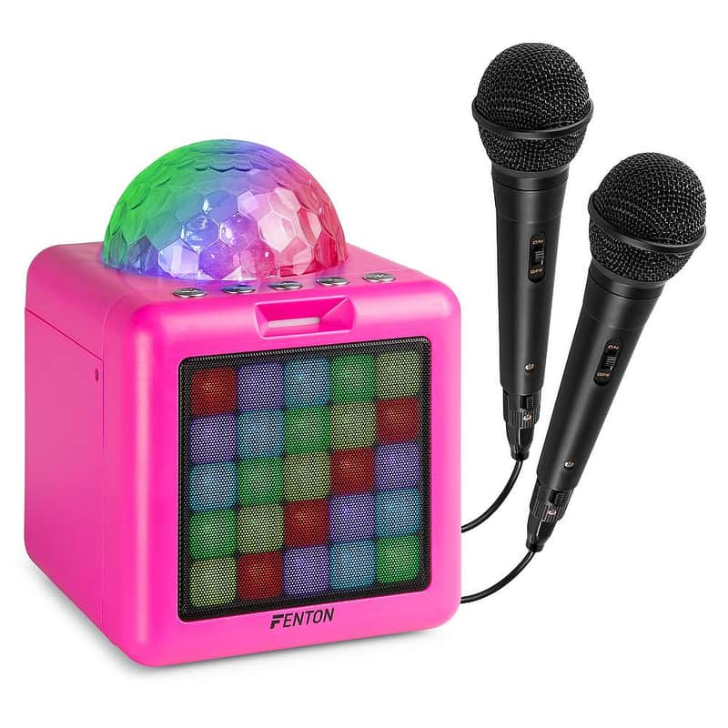 Fenton Kar15 P Karaoke Sp.2 Mic.Bt.Led Batt Pnk image 1