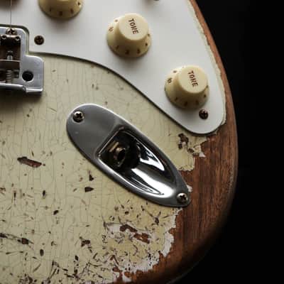FENDER USA Custom Shop 56 Reissue Stratocaster LTD Super Heavy Relic " Ivory White + Maple" (2023) image 8