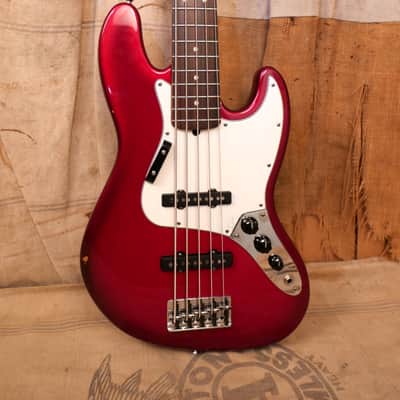 Fender Jazz Bass V - 5-String USA 1996 - Transparent Redburst image 2