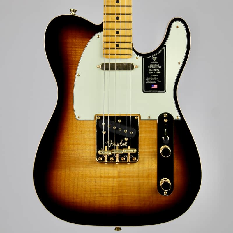 Fender 75th Anniversary Professional Custom Telecaster, Maple Fingerboard - 2-Colour Sunburst 2026 w/OHSC (0171022703) image 1