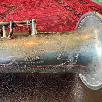 Yamaha Yamaha YSS-875S Custom Silver Soprano Saxophone - Silver Mid 1990s - Silver image 3