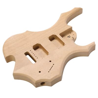 DIY 6 String Flame Shaped Style Electric Guitar Kits School Band image 3