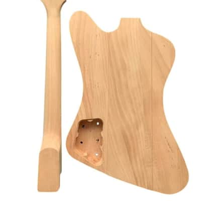 DIY Project Firebird Style Guitar Mahogany Body with Neck, Rosewood Fingerboard image 6