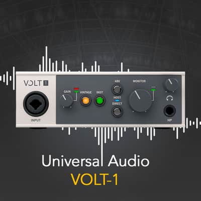 Universal Audio VOLT-1 USB Audio Interface with Headphones, Boom Arm Bundle image 2