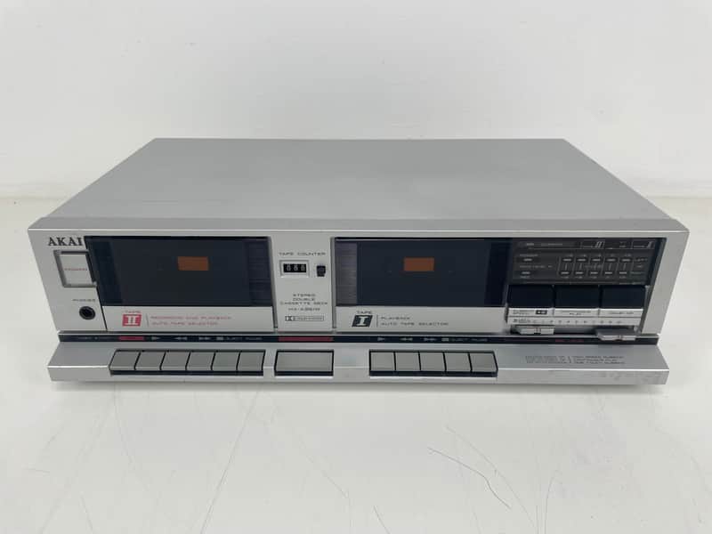 Akai - HX-A351W - Double Cassete Deck - New Belts image 1