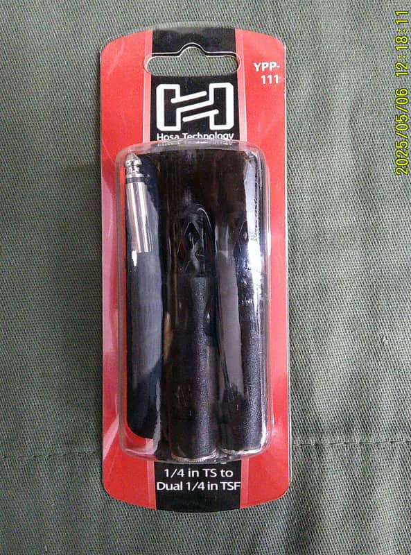 Hosa YPP111 YPP-111 1/4" TS to Dual 1/4" TS Female - 6" 2010s - Standard image 1