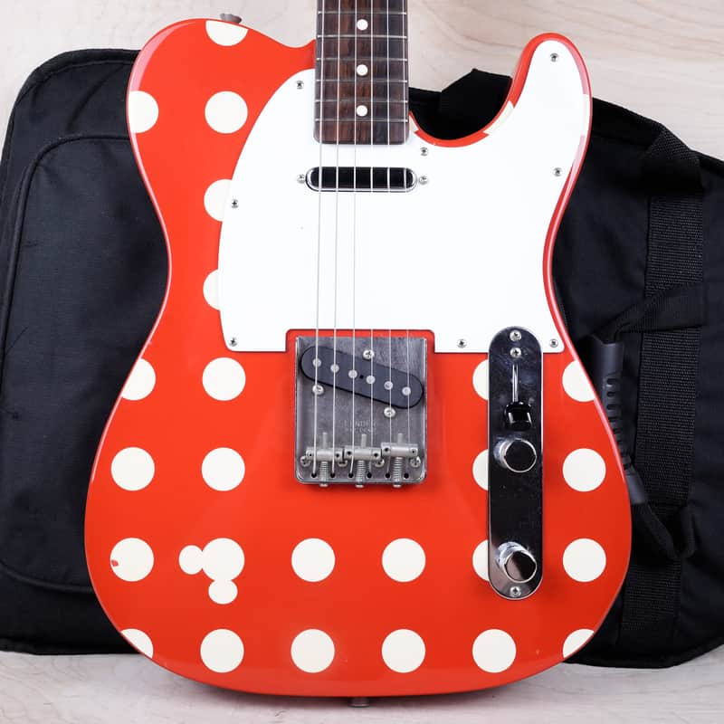 Fender Limited Edition Japan TL-Minnie Mouse Telecaster MIJ 2007 Red and White Polka Dot w/ Bag image 1