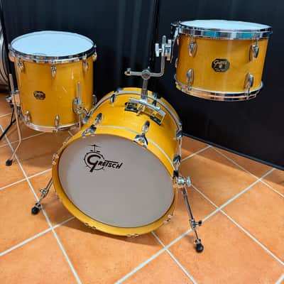 Gretsch USA Custom BOP drumkit 18"-12"-14" 2012 - 2016 - Satin Sun Amber image 3