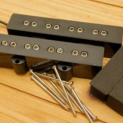 G.M. JB Jazz Bass Hex Pole Pickup Set image 5