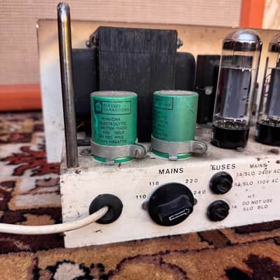 Vintage 1970s Matamp Orange Slave Unit SL100 EL34 Valve Amplifier Head image 17