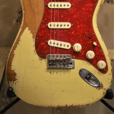 American Fender Stratocaster Relic Vintage White Texas Specials image 1