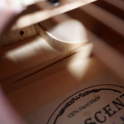 Crescent YMG PK - Pink Burst Cutaway Acoustic Guitar image 8