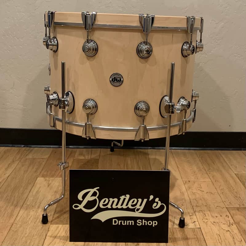 DW Collector's Series Pure Maple 14x20 Bass Drum Floor Tom in Natural Satin Oil with Chrome Hardware image 1