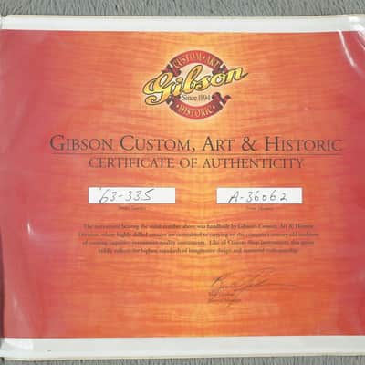 2006 Gibson Custom '63 Reissue ES-335, Sunburst + OHSC image 6