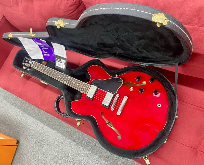 Gibson ESDT-335 Dot Reissue Semi-Hollow Body 2002 - Cherry w/ Case
