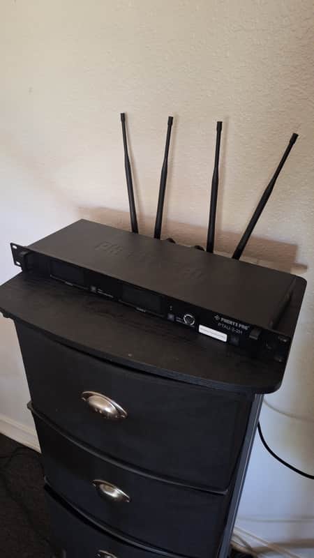 Phenyx Pro PTAU-2-2H Dual Channel UHF Wireless Microphone System - 2 Handhelds image 1