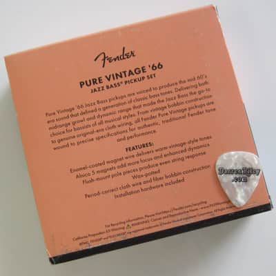 Fender American Vintage II 66 Jazz Bass Pickups Set USA 0992391000 image 3